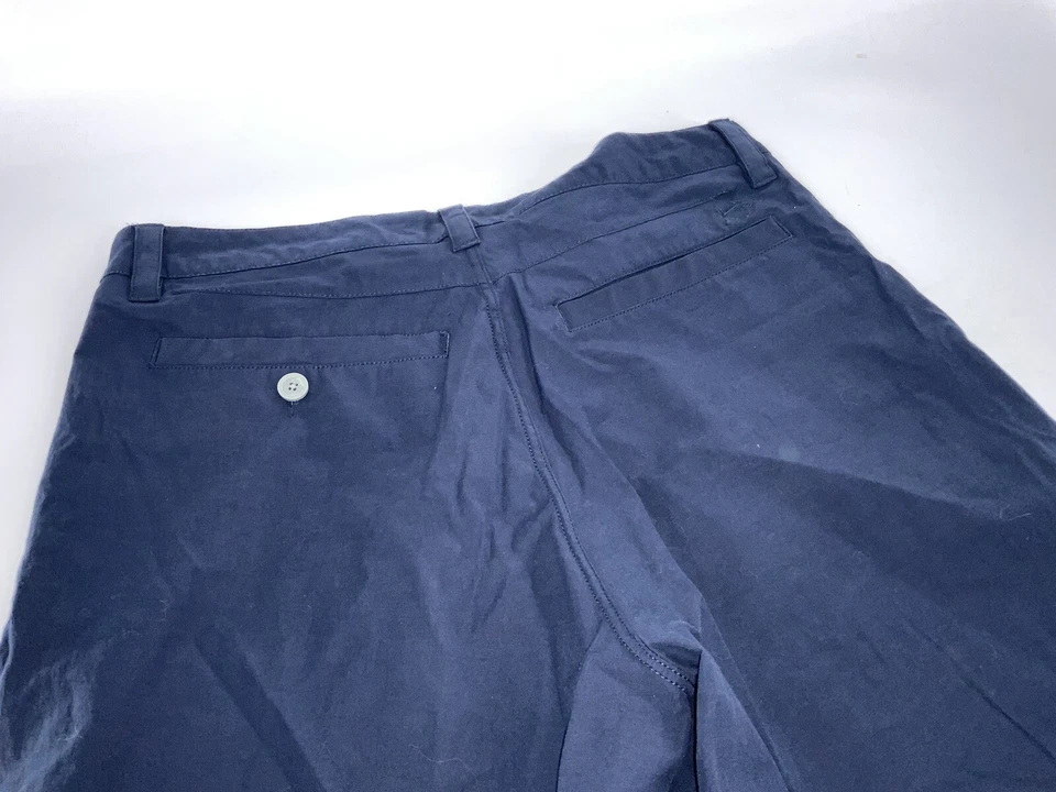 Шорты для гольфа Southern Tide размер 32 темно-синие хлопчатобумажные поли лайкра плоские спереди YGI F3127 - Изображение 4 из 4