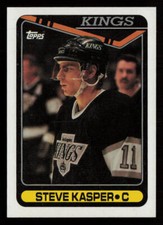 Steve Kasper 1990-91 Topps #153 Los Angeles Kings Hockey Card