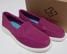 Sperry Captain's Moc Sz 9 M EU 40 Women's Casual Slip-On Shoes Fuschia STS87227