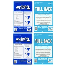 100 Mylites 2 Mil Mylar Comic Book Bags & Full Back Boards E Gerber Current Size
