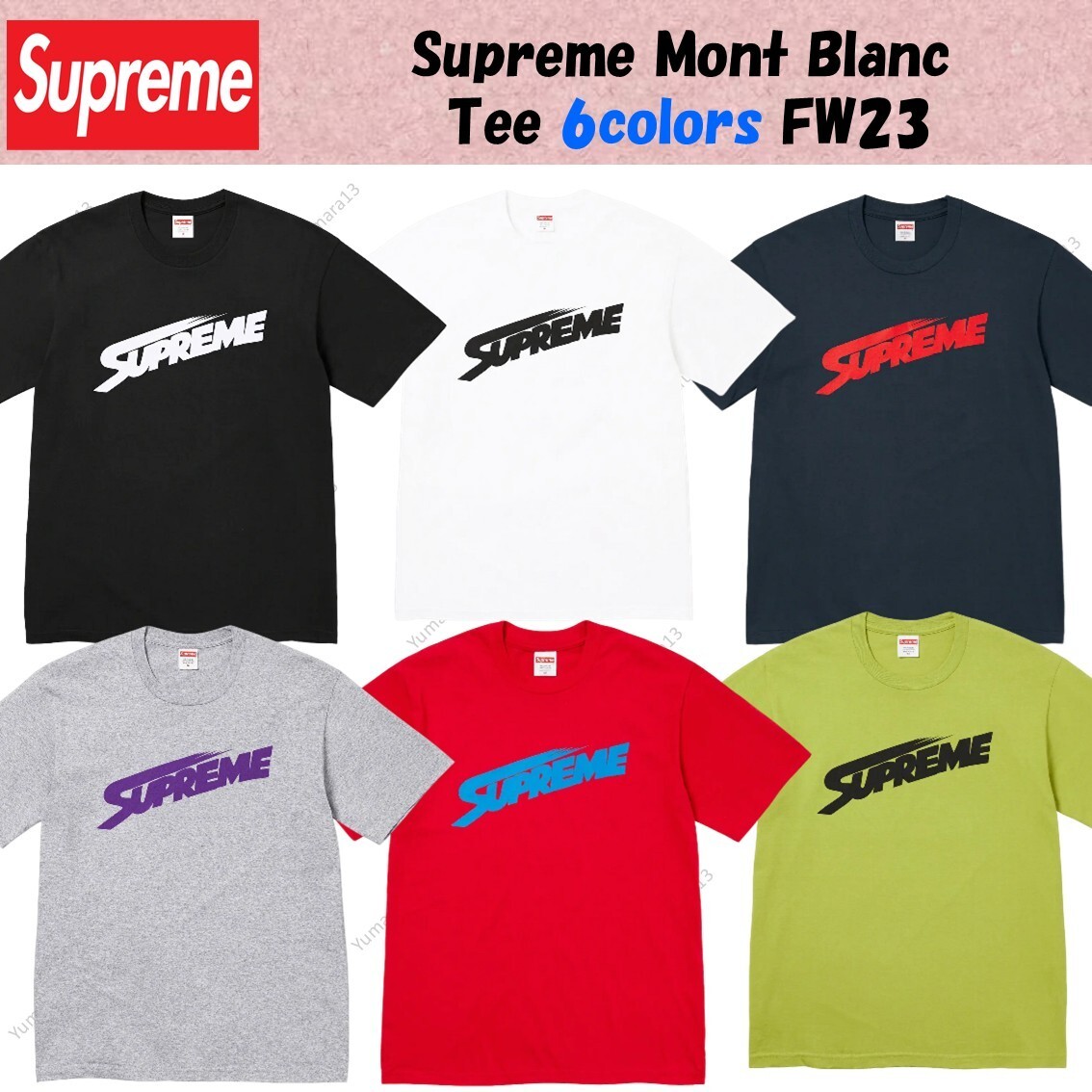 トップス supreme23FW_Mont Blanc tee Supreme Mont Blanc Tee 6colors FW23 | eBay