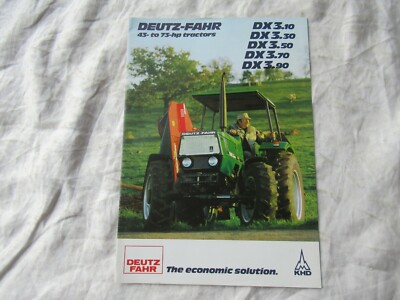 Deutz-Fahr DX3 10 30 50 70 90 tractor brochure | eBay