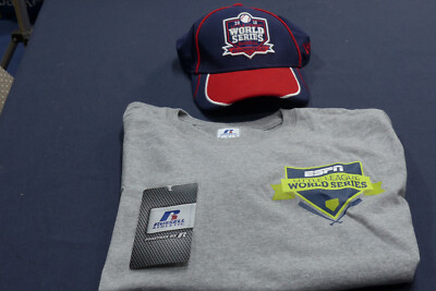 2015 New Era  ESPN Little League World Series Hat and Med Russell Tee Shirt