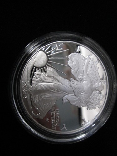 2024 US Mint American Eagle Proof Silver 1 Ounce Coin - Picture 2 of 3
