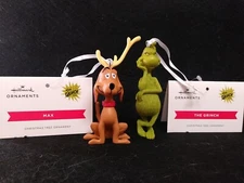 Dr Seuss. The Grinch  OR " Max the Dog " Christmas Ornament NWT You Pick