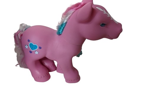 LARGE VINTAGE MY LITTLE PONY FAKIE CABBAGE PATCH PINK HEART PONY TOY - Picture 5 of 8