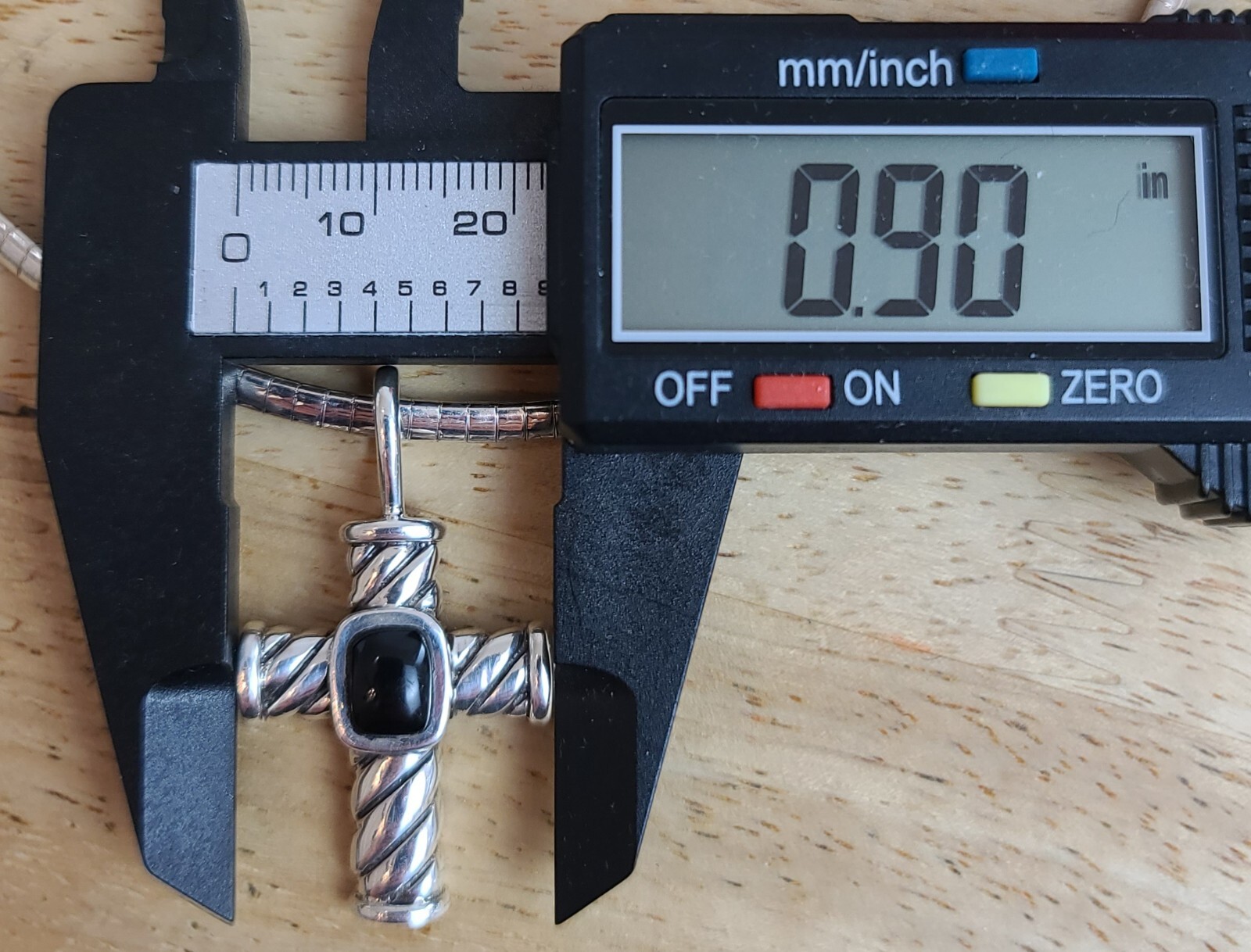 Sterling 925 Solid Silver Black Onyx Cabochon Cro… - image 20