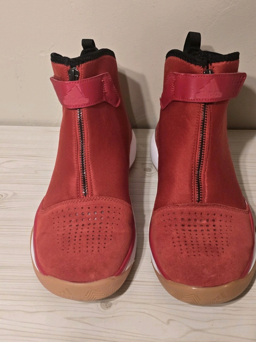 Adidas D Rose 773 Luxe Red Black white tan male shoes size