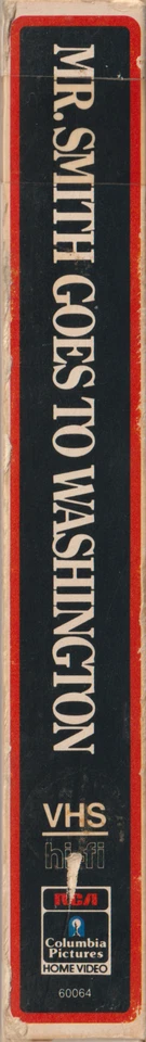 VHS - Mr. Smith Goes To Washington - RCA Columbia Side Flap 4 Sided James Stewar Foto 2 de 4
