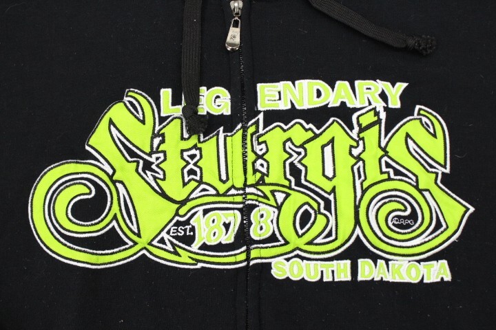 RPG Souvenirs North Dakota Black Hoodie Jacket Adult's 2XL Full