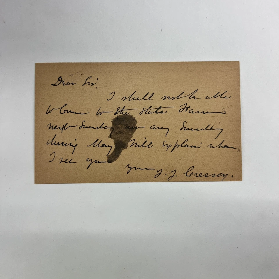 US SC UX9 Dark Buff Bridgewater MA 5-10-90 #B110 - Image 2 of 2