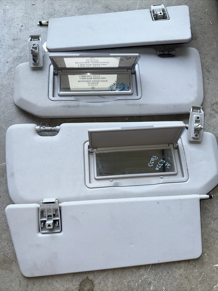 06-12 Mercedes Benz R350 R320 R500 Sun Visor Set Left & Right OEM - Image 2 of 2