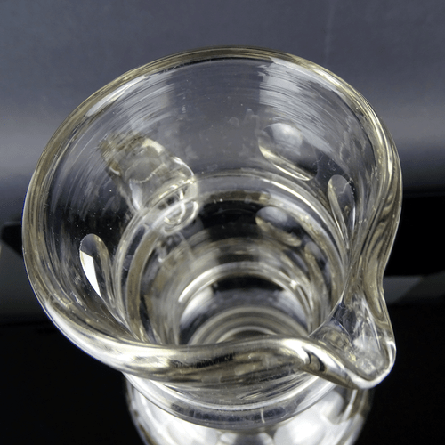 Antik Wein-Wasser Kanne Krug Glas Schliff ▶ 33,5 cm ◀ Böhmen Austria um 1915 - 第 10/10 張圖片