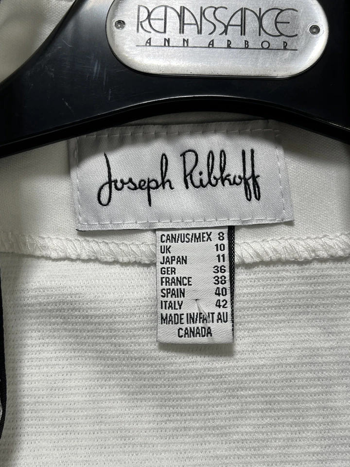 Blazer y Top Mujer Joseph Ribkoff Blanco y Negro Estampado Floral Talla 8 NUEVO Foto 2 de 4