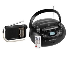 TR630 Portable CD/Cassette Tape Player AM/FM Radio V117 SW Battery Operated Home