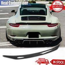 For Porsche 911 991 991.1 991.2 2012-19 Real Carbon Rear Trunk Lip Spoiler Wing
