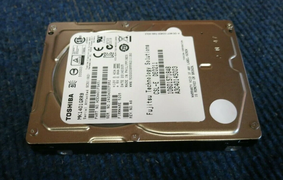 Toshiba MK1401GRRB A3C40145003 Enterprise 147GB 15000RPM SAS 6Gbps 32MB 2.5" HDD - Image 4 of 4