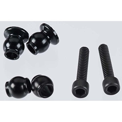 JConcepts Shock Bottom Pivot Ball Set Serrated Black JCO22652 - Picture 1 of 1