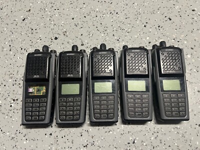 Lot of FIVE (5) Harris XG-75 / 75P EVXG-PF78B 764-870 mhz Radios - FOR REPAIR