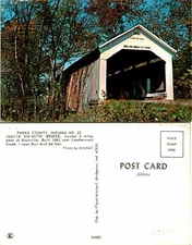 Park County Indiana Sim Smith bridge Postcard Unused (42146)