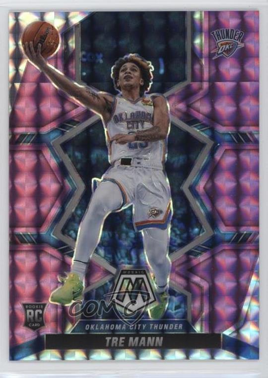 2021-22 Panini Mosaic Rookies Purple Mosaic Prizm /49 Tre Mann #212 Rookie RC