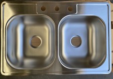 Dayton 33  Drop-In Double Bowl Stainless Steel Kitchen Sink D233223