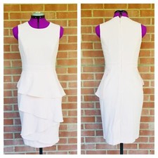 Eliza J Blush Pink Cascade Ruffle Sheath Dress 6 e2