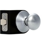 NEW Schlage Plymouth F10PLY626 Satin Chrome Polyurethane Passage Latch Door Knob — photo 3