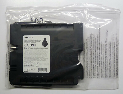 Original Ricoh GC 31K schwarz Aficio GX e2600  e3300N  e3350N e5550N e7700N o.V.