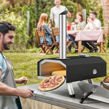 Anti-Rust Pizza Oven Wood Pellet Grill Pizza Maker Stainless Steel Camping Party