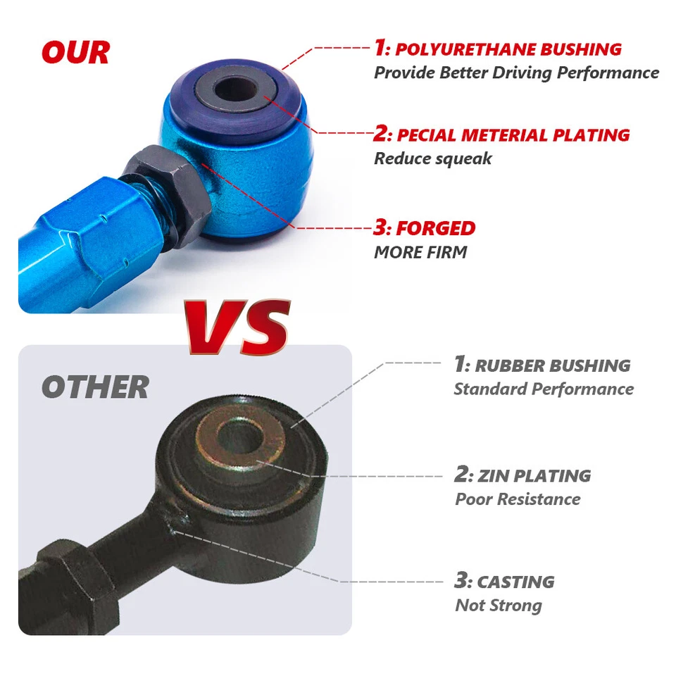 Kit de inclinación de brazo de control trasero ajustable para Honda CRV 02-06 Element 03-11 tracción delantera/AWD Foto 4 de 4