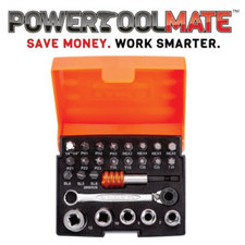 BAHCO Mini Socket Set 26 Pce 1/4" Drive Ratchet Wrench Screwdriver Bits 2058/S26