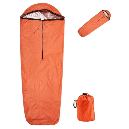 2pcs Emergency Sleeping Bag Thermal Lightweight Survival Sleeping Bags Compact