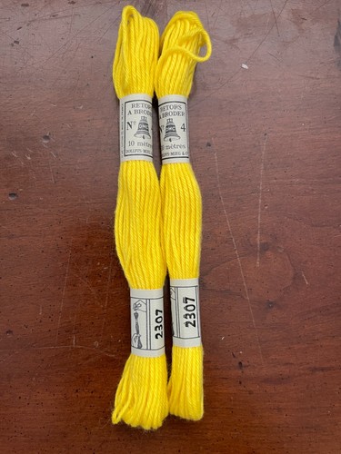 36 DMC Dollfus Mieg Needlepoint Embroidery Thread Matte Retors Blue Yellow Mixed - Picture 11 of 16