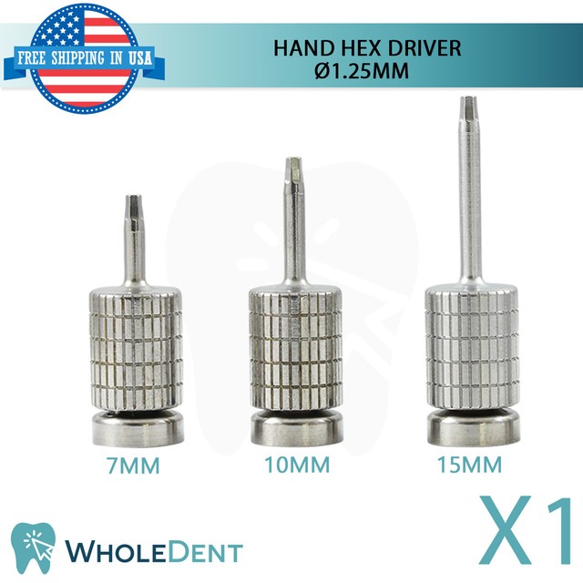 Hand Hex Driver 1.25mm For Dentists Dental Implant Implants Drivers