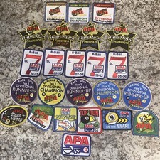 APA American Poolplayers Association Patch Lot. 24 Total Patches Included 