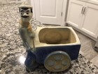 Tony The Peddler Planter Shawnee USA 621 Planter Pot Mint Blue Gray Yellow — photo 1
