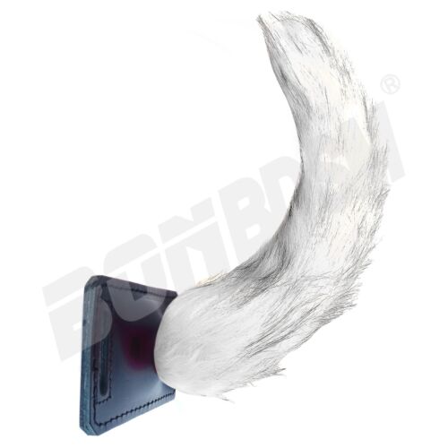 Dog Tail Belt Harness with Unique Black-Tipped Fur - Human Puppy Play Fursuit - Picture 9 of 12
