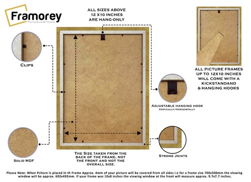 Modern Picture Frame Step Photo Frame Without Mount Poster Frame With Mount - Picture 63 of 83