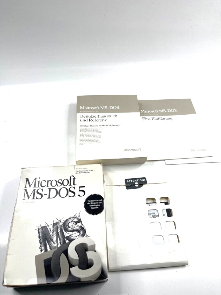 Microsoft MS DOS 5 Betriebssystem Disketten Vintage - Bild 4 von 4