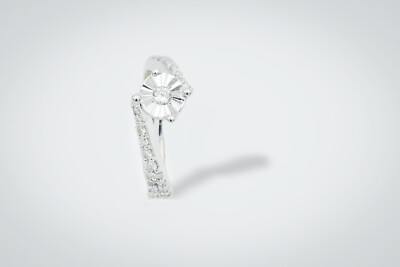 Gold Diamanten Ring 0,50 ct F/Farbe vs Gold 18 kt Ring Jubiläum Verlobung 