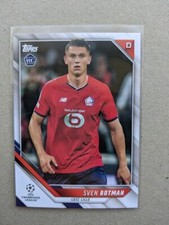 2021-22 Topps UEFA Champions League Sven Botman Rookie Card  #105. rookie card picture
