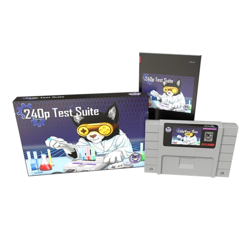 240p Test Suite - SNES - Complete in Box CIB - Mega Cat Studios