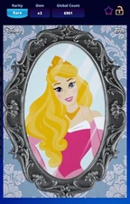Topps Disney Collect Digital Princess Persona AURORA Blue Rare