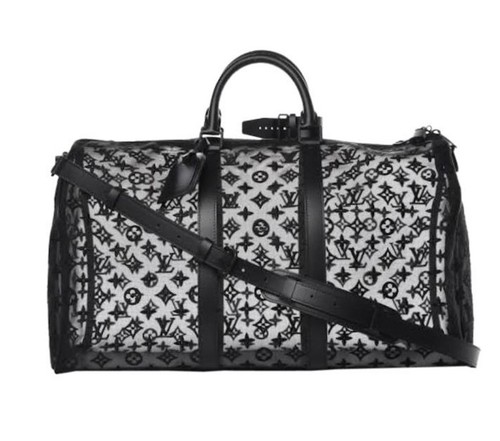 Louis Vuitton Keepall black mesh see 