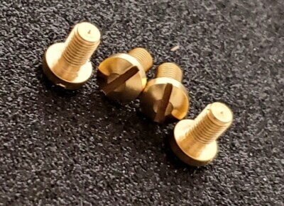 1911 Grip Screws slot polished head gold plated finish tornillos chapa de oro