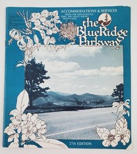 1976 Blue Ridge Parkway Accommodations Services Tourist Vintage Travel Brochure