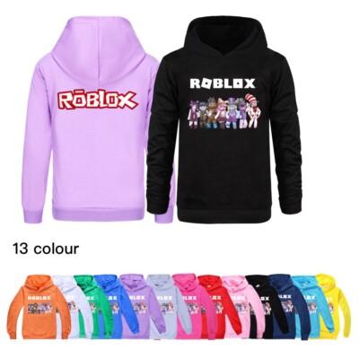 Kids ROBLOX Hoodie Hooded Sweatshirt Long Sleeve Pullover Tops Boys Girls  Gift UK