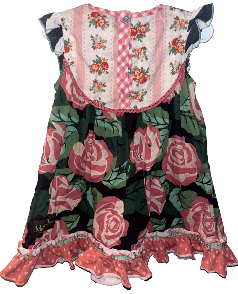Vestido Floral Matilda Jane Brilliant Daydream All Abloom Rosa Rosas Niñas Talla 4 Foto 4 de 4