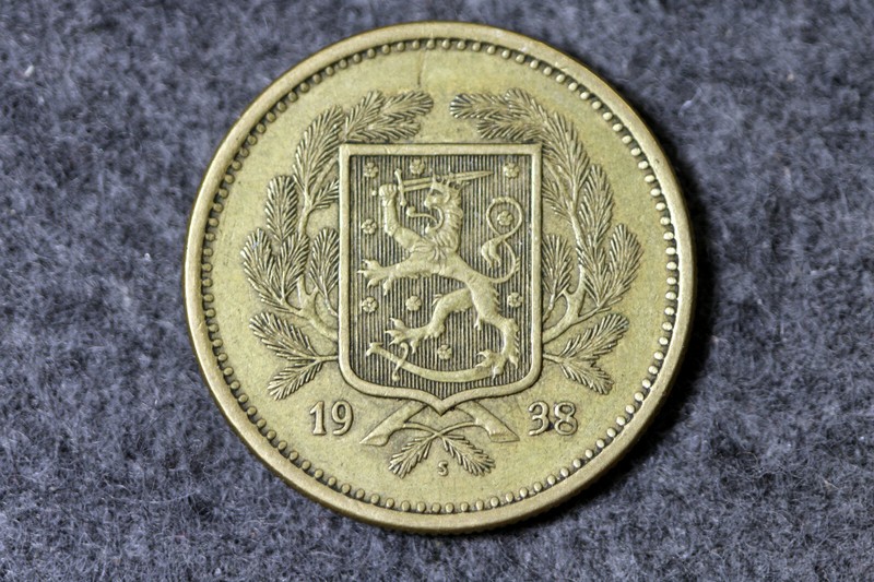 1938 FINLAND 20 Markkaa XF #L00716